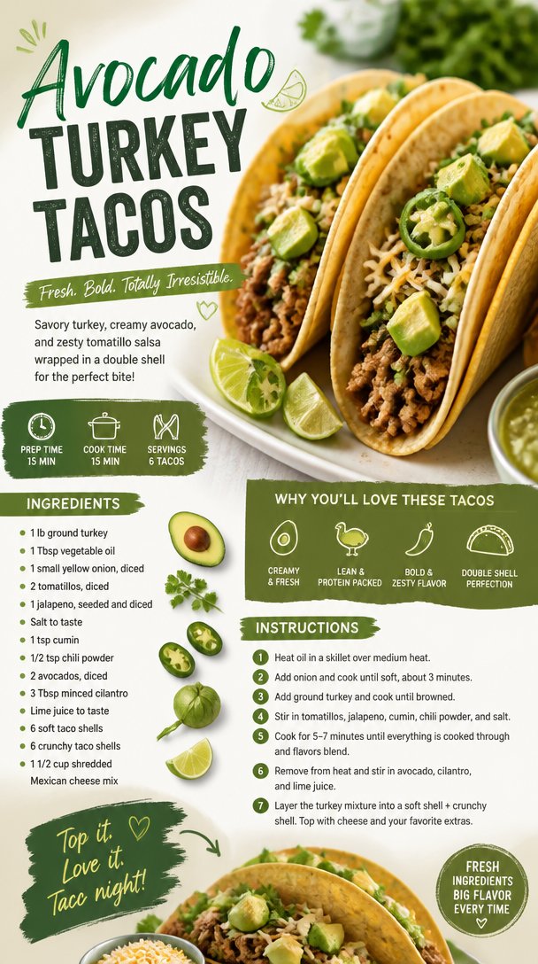 Avocado Turkey Tacos