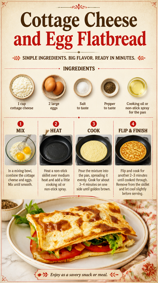 Cottage Cheese and Egg Flatbread