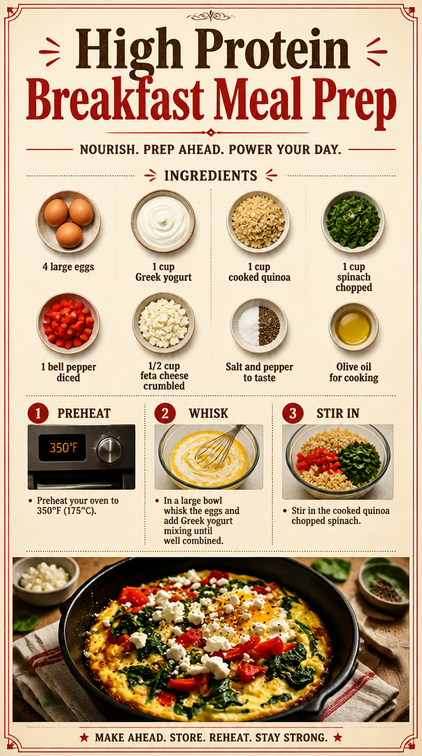 High Protein Breakfast Meal Prep