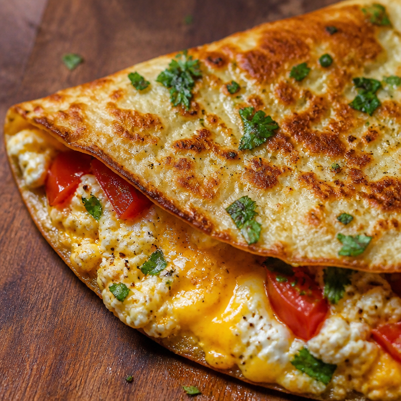 Cottage Cheese and Egg Flatbread