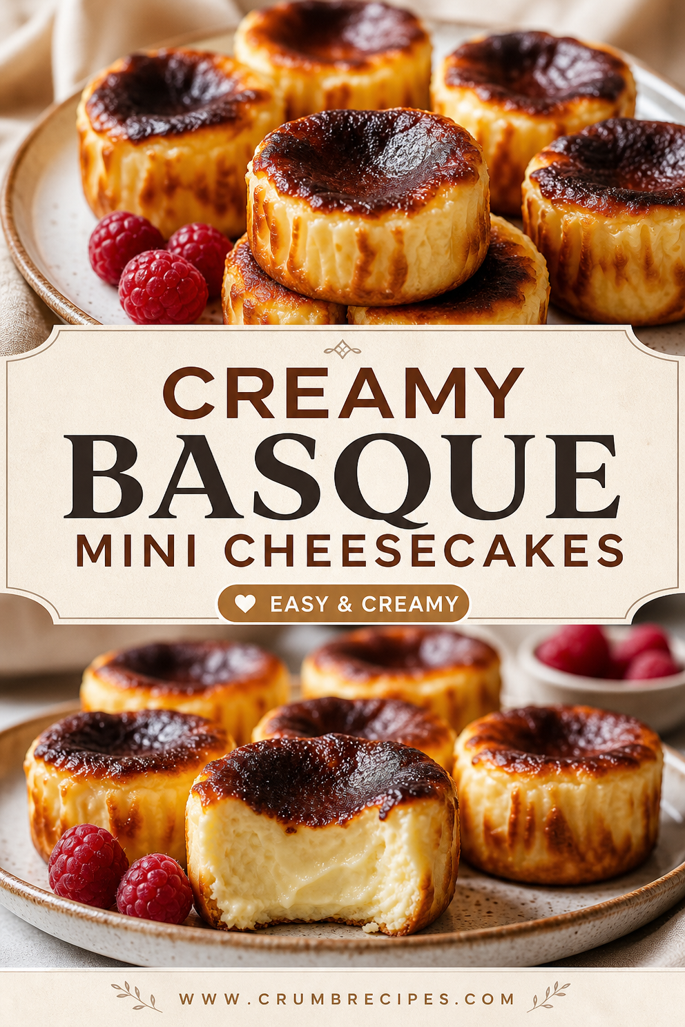 Mini Basque Cheesecakes Recipe