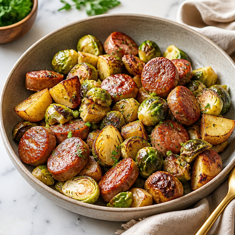 Minute One-Pan Sausage Veggies Skillet for Weeknights