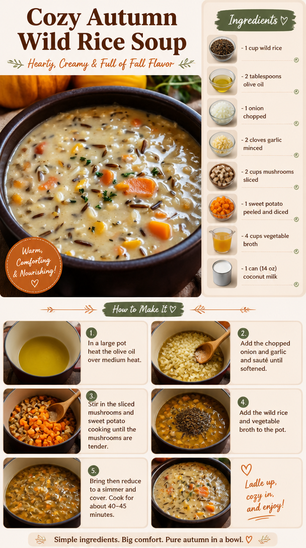 Cozy Autumn Wild Rice Soup