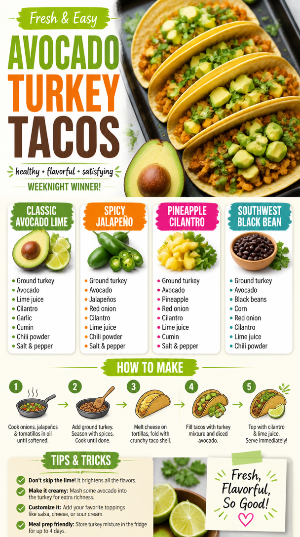 Avocado Turkey Tacos