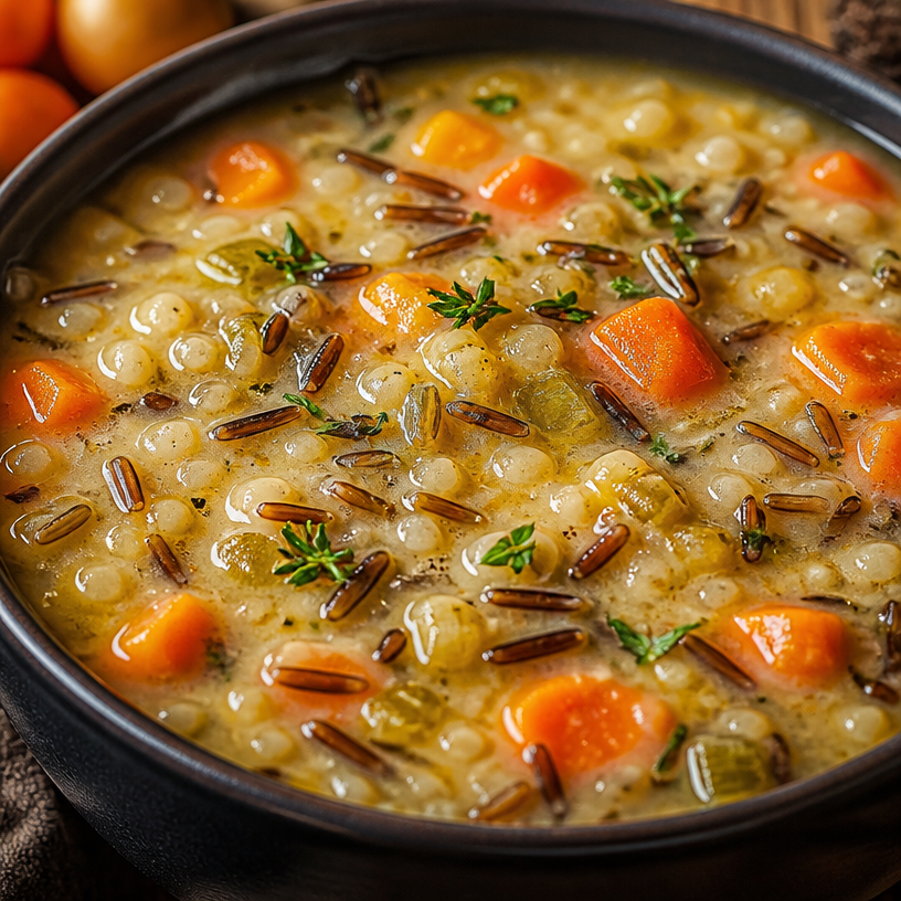 Cozy Autumn Wild Rice Soup