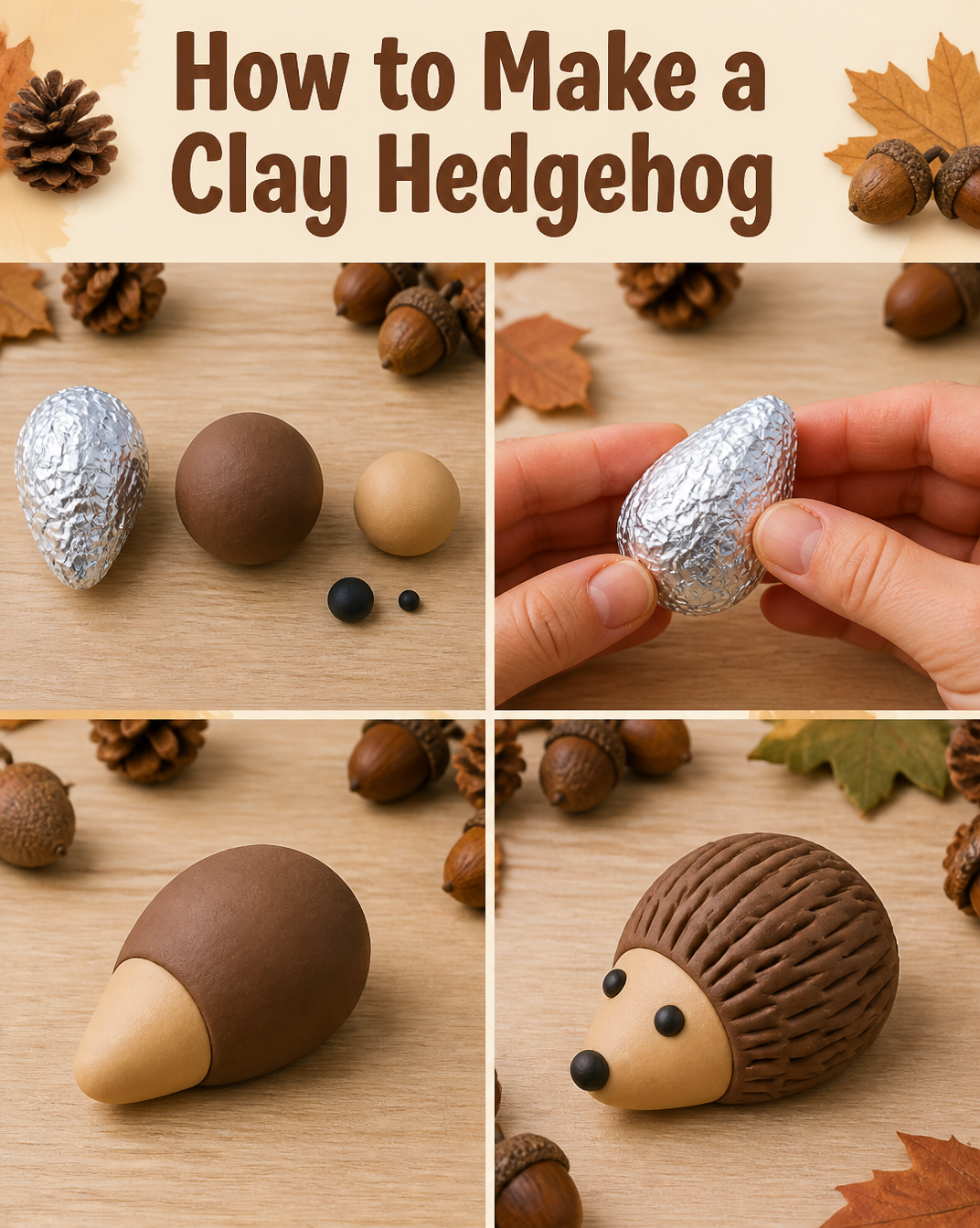 How to Make a Clay Hedgehog