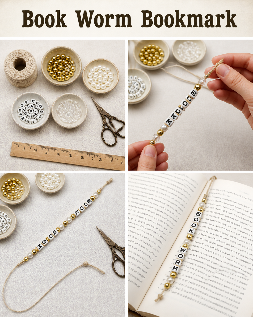 Book Worm Bookmark