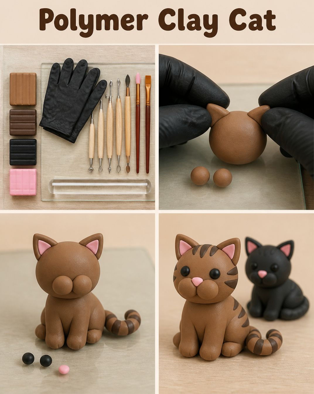 Polymer Clay Cat