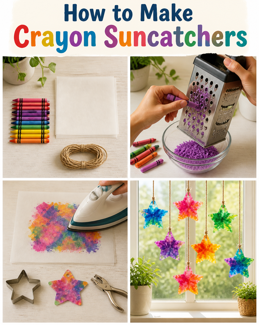 How to Make Crayon Suncatchers