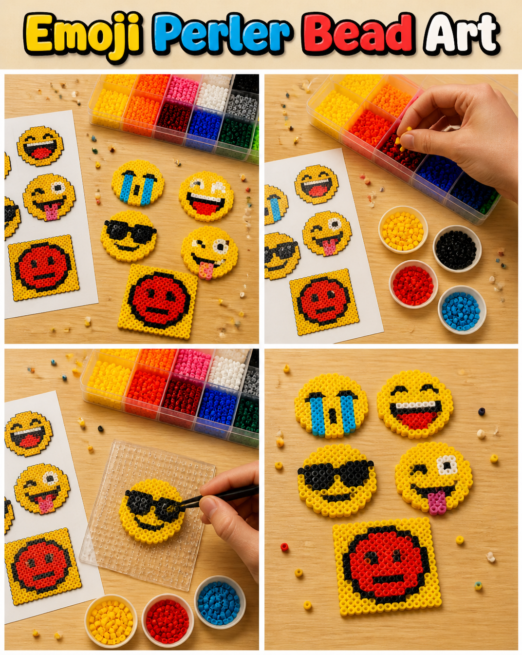 Emoji Perler Bead Art