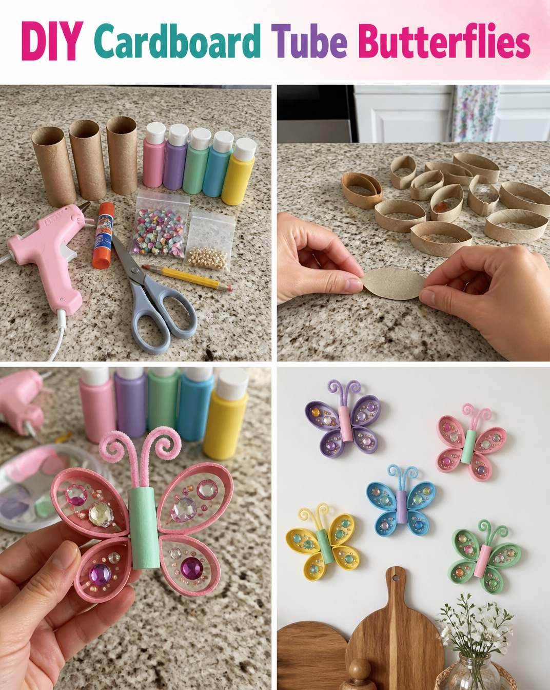 DIY Cardboard Tube Butterflies