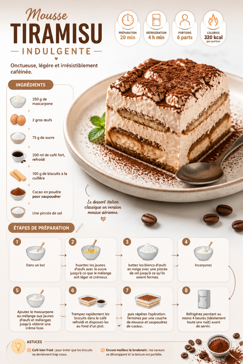 Mousse Tiramisu Indulgente
