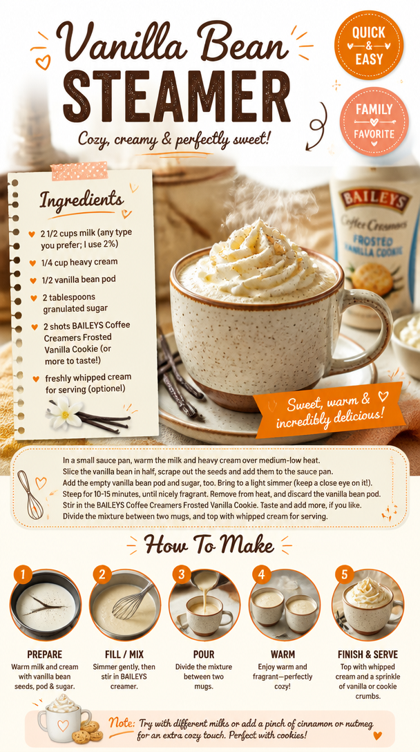 Vanilla Bean Steamer