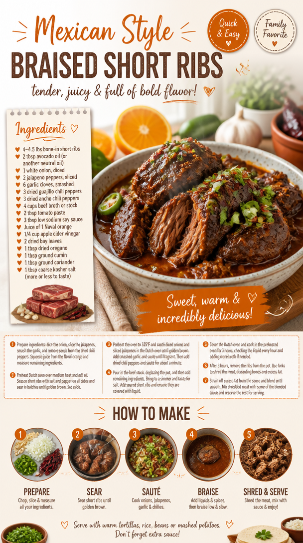 Mexican Style Braised Short Ribs