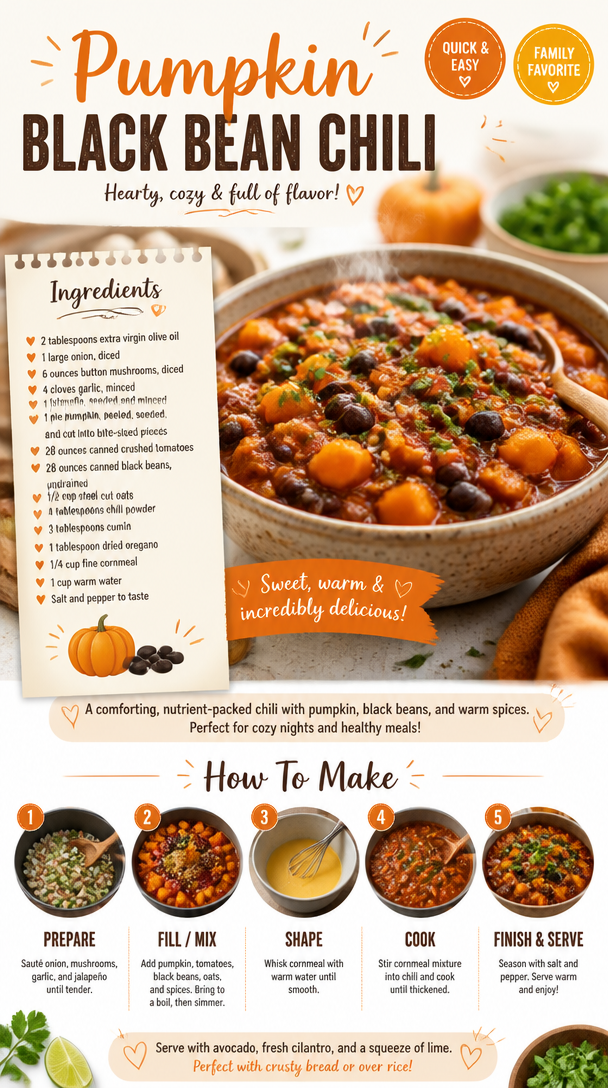 Pumpkin Black Bean Chili