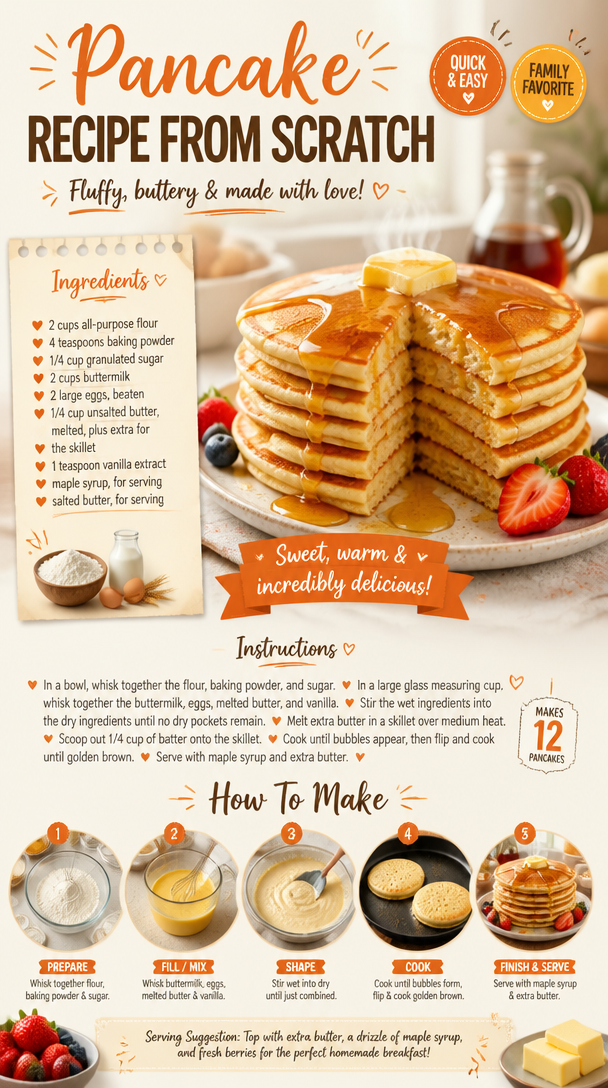 Pancake Recipe from Scratch
