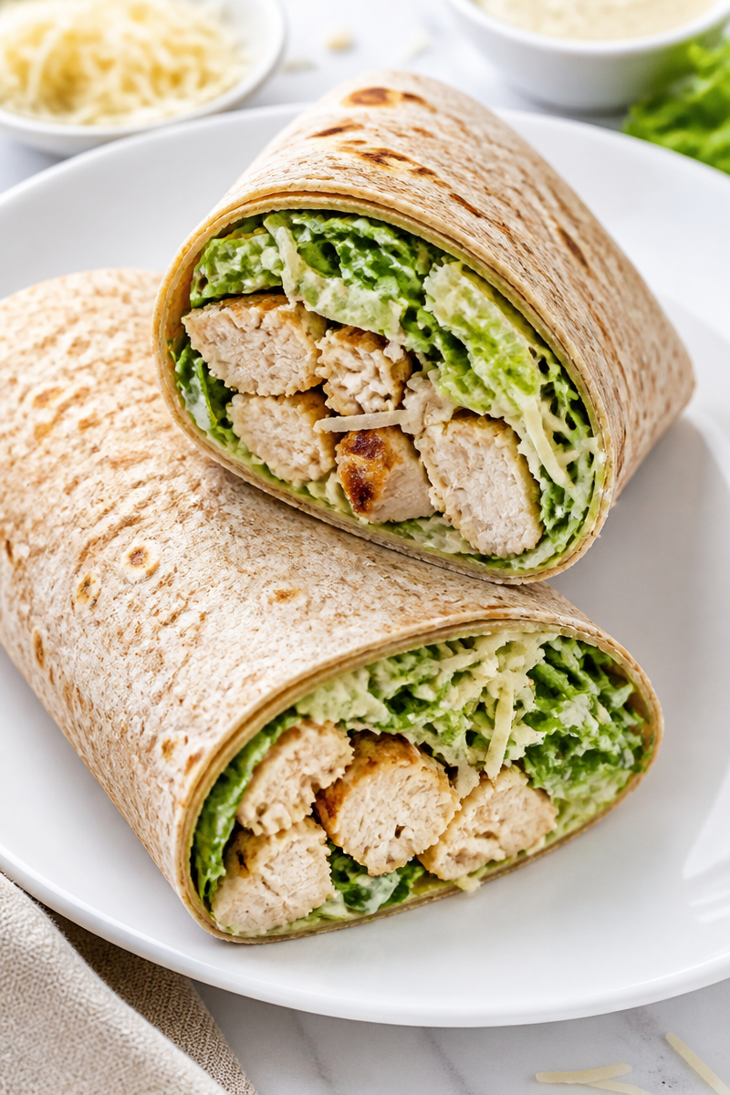 Healthy Grilled Chicken Caesar Wrap 6 Healthy Grilled Chicken Caesar Wrap