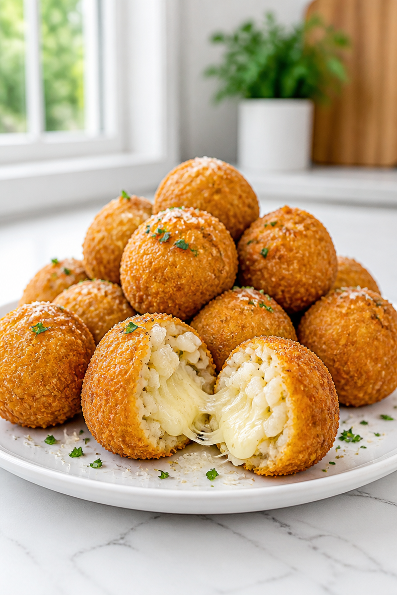 Crispy Arancini Balls Recipe Crispy Arancini Balls Recipe