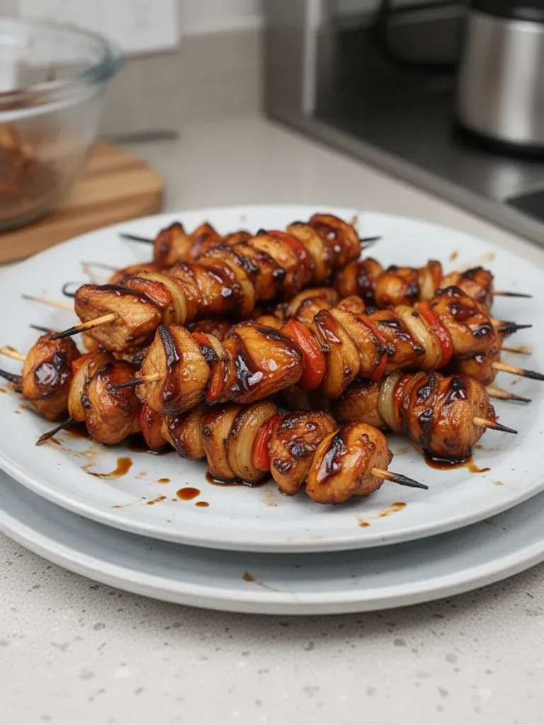 BBQ-Teriyaki Chicken Kabobs
