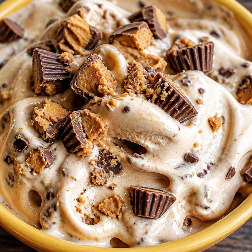 Reese's Peanut Butter Cup Healthy Frozen Yogurt