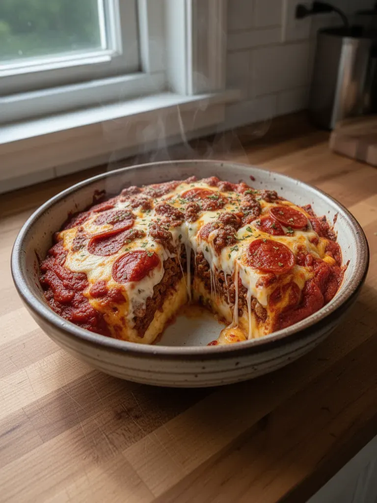 Cheesy Egg and Marinara Bake