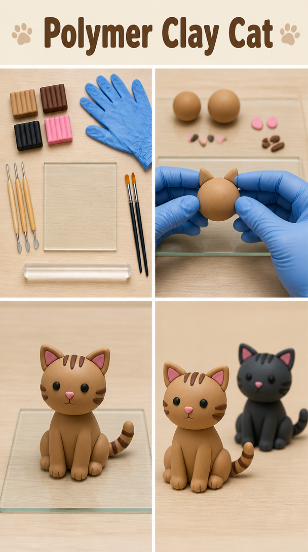 Polymer Clay Cat