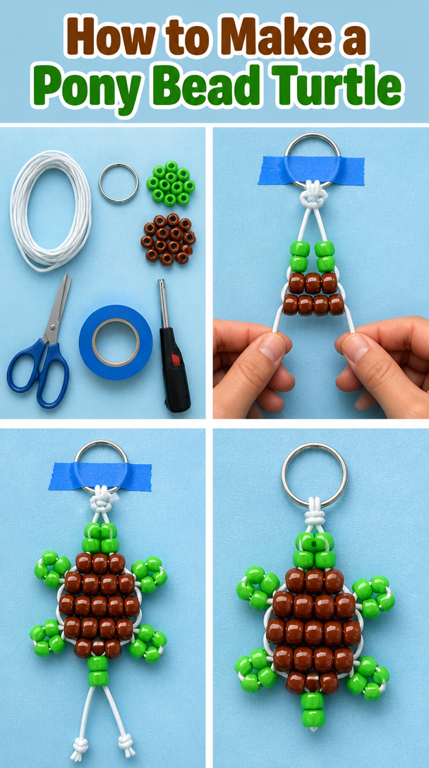 How to Make a Pony Bead Turtle