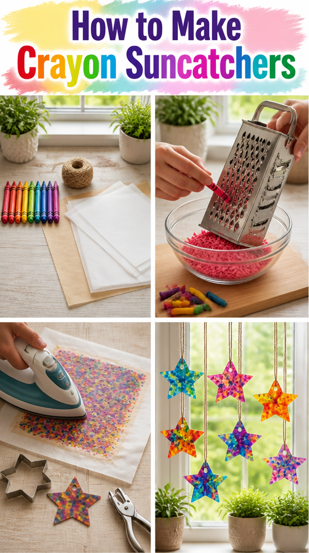 How to Make Crayon Suncatchers