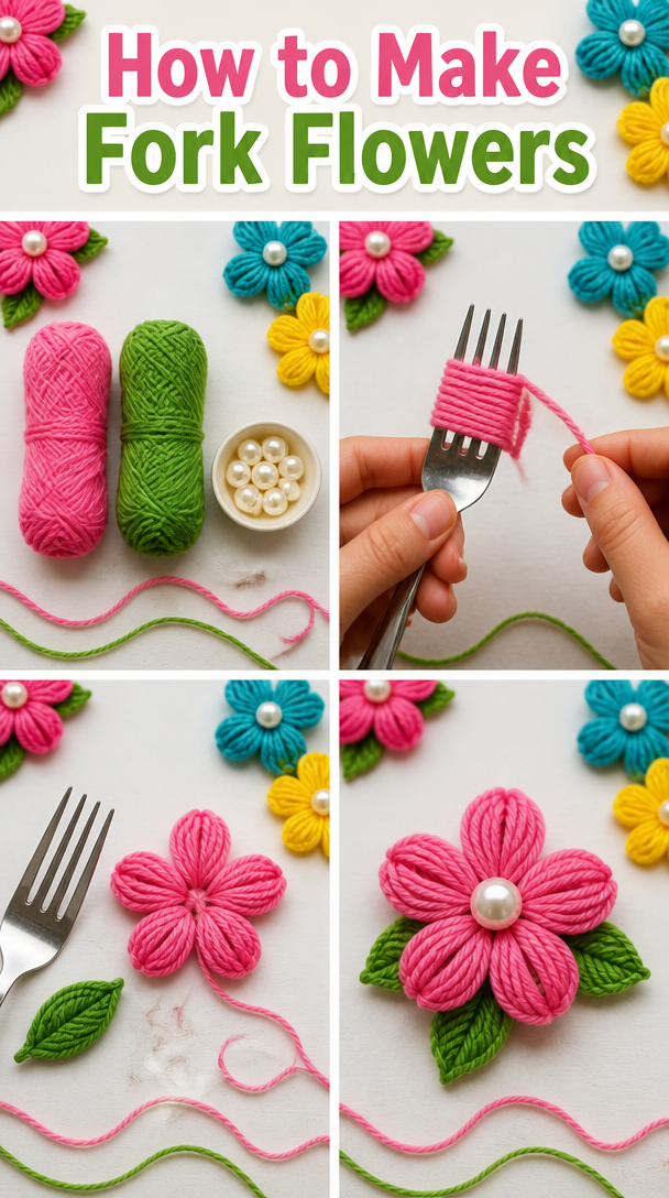How to Make Fork Flowers