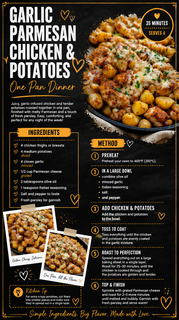 Garlic Parmesan Chicken and Potatoes