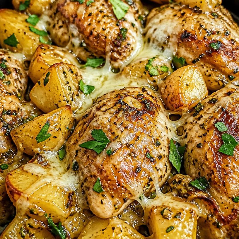 Garlic Parmesan Chicken and Potatoes
