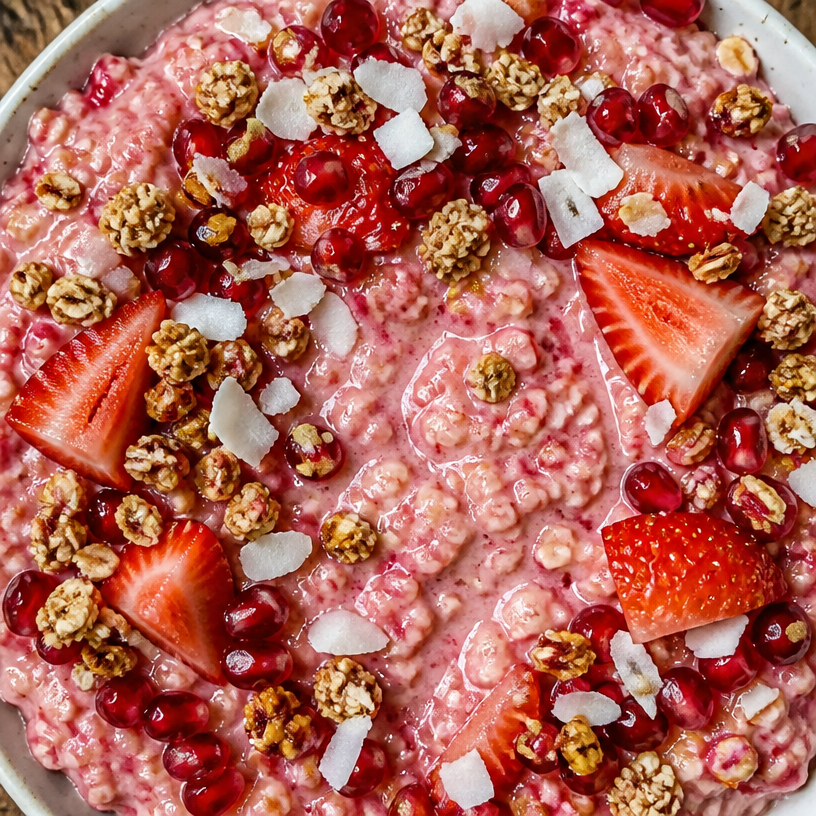 Healthy Strawberry Oatmeal