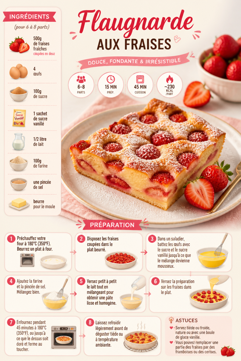 Flaugnarde aux Fraises