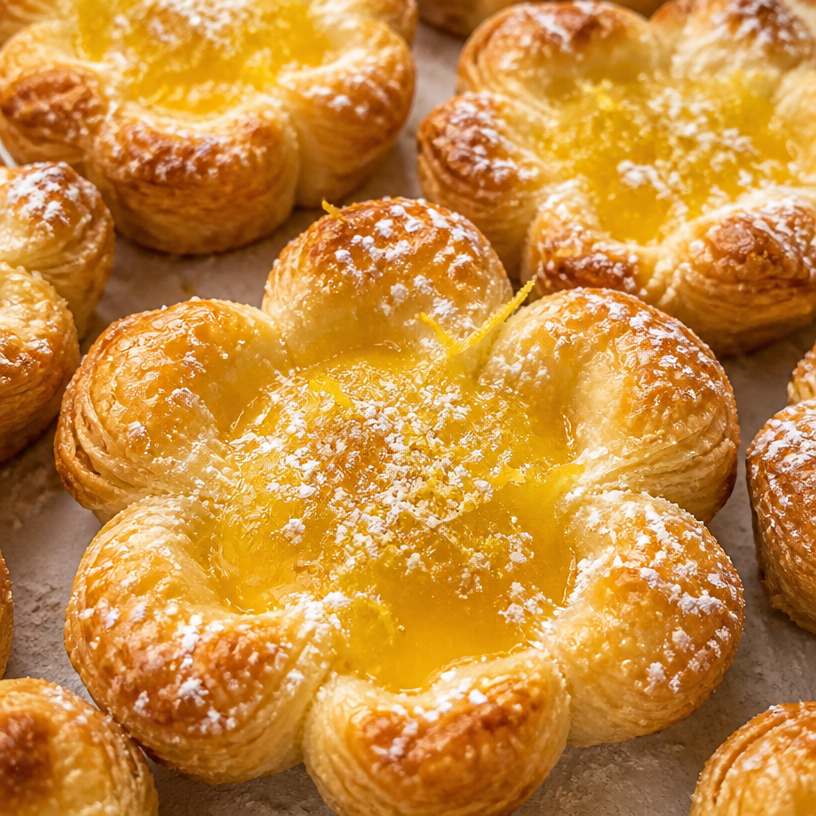 The Best Easy Lemon Flower Mini Tarts