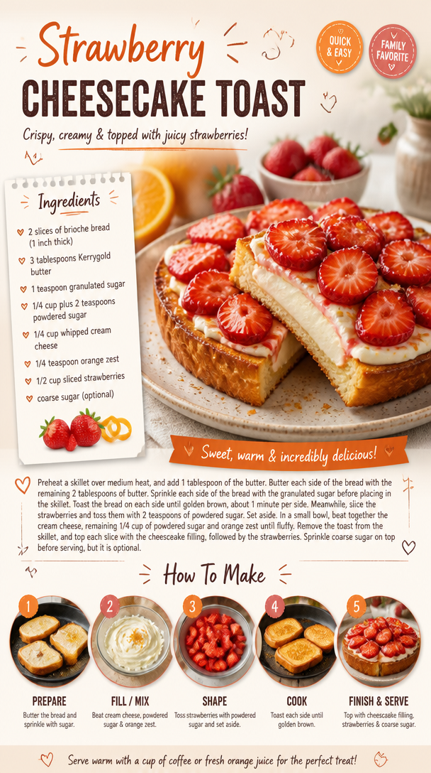 Strawberry Cheesecake Toast