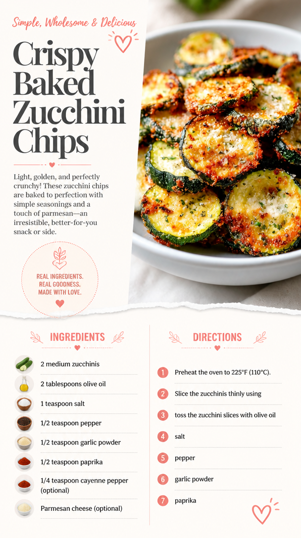 Crispy Baked Zucchini Chips