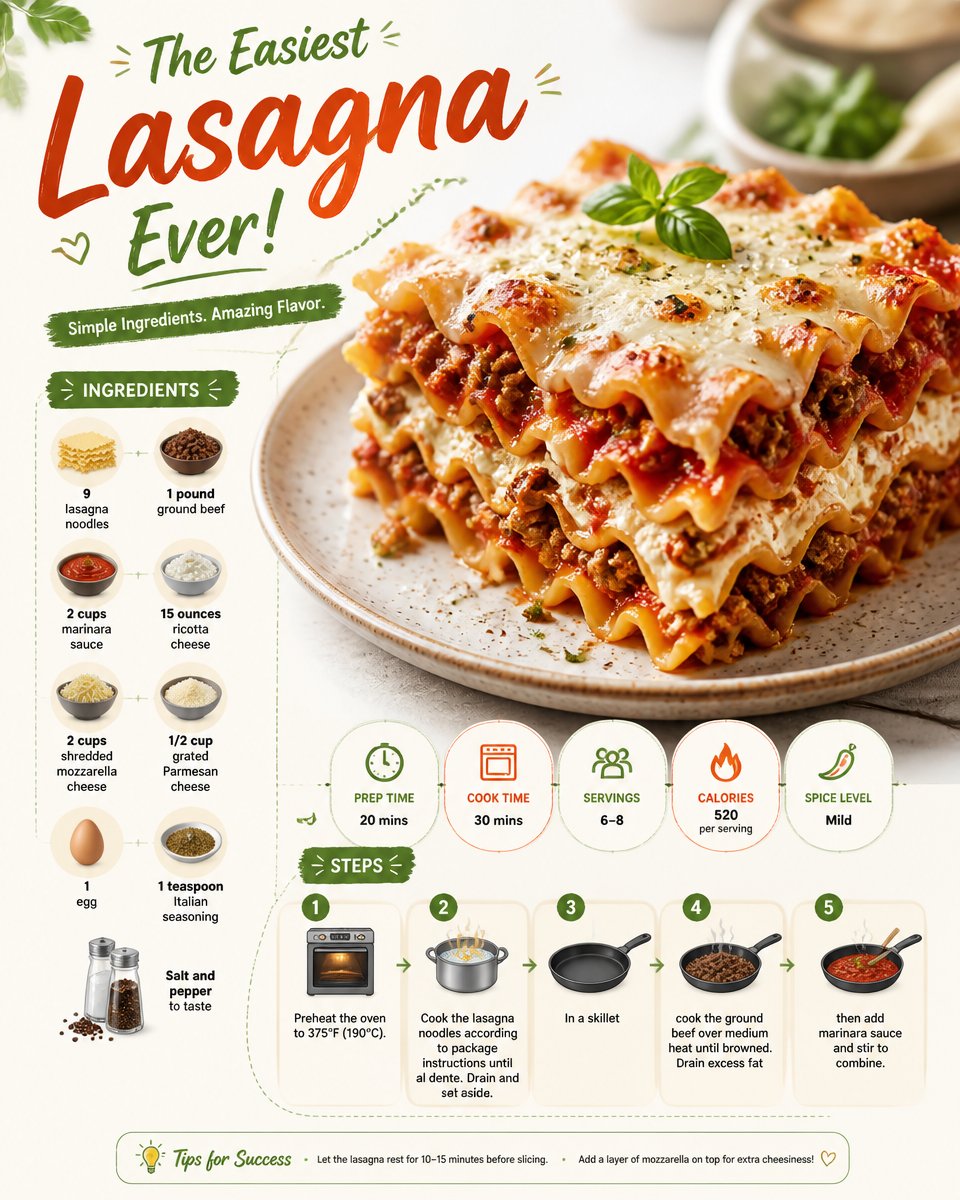 The Easiest Lasagna Ever!
