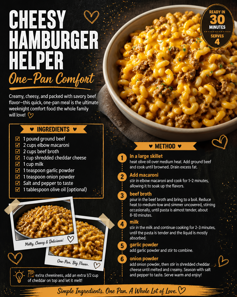 Cheesy Hamburger Helper