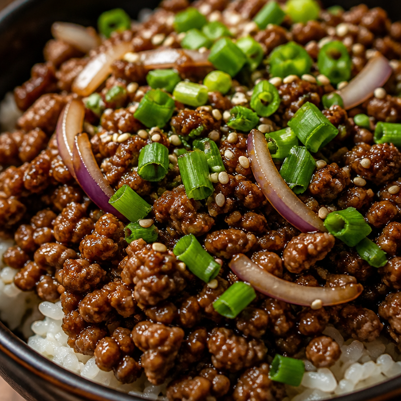 Easy Korean Ground Beef Bowl