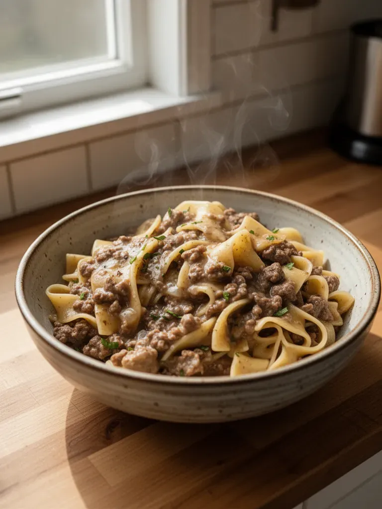 Beef and Noodles