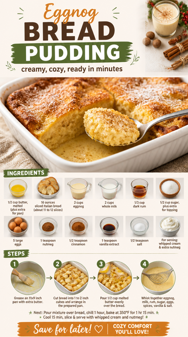 Eggnog Bread Pudding