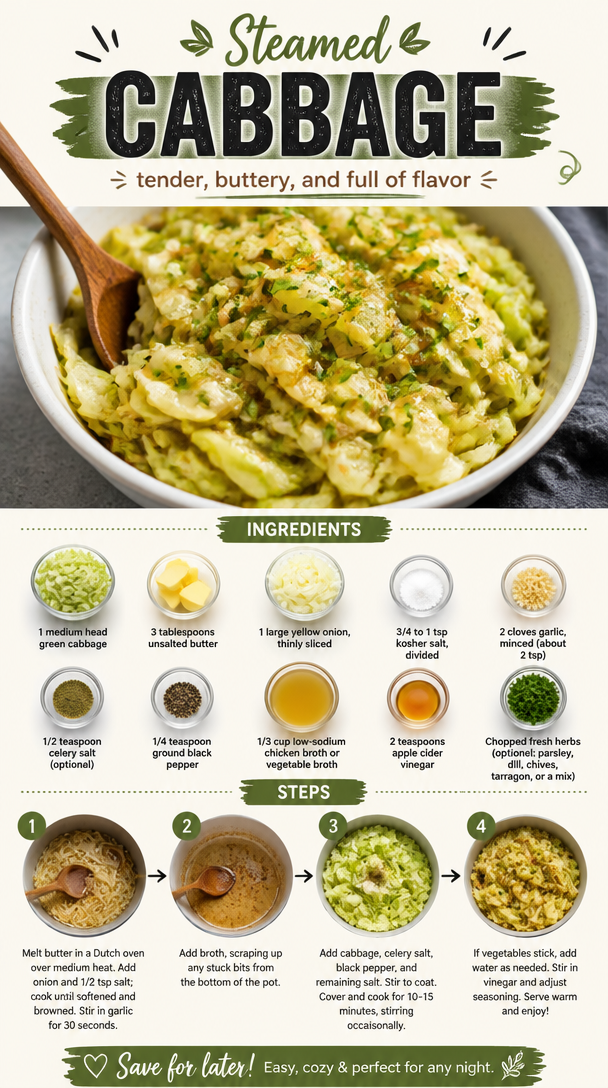 Steamed Cabbage