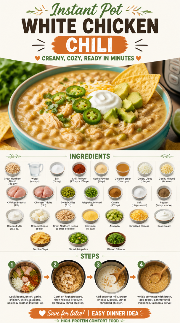 Instant Pot White Chicken Chili