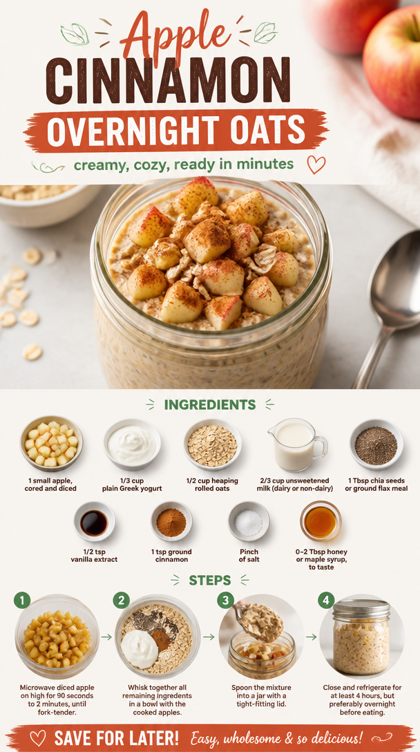 Apple Cinnamon Overnight Oats