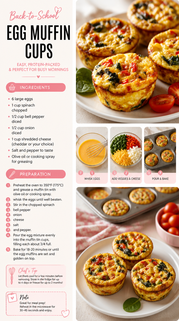 Back-to-School Egg Muffin Cups