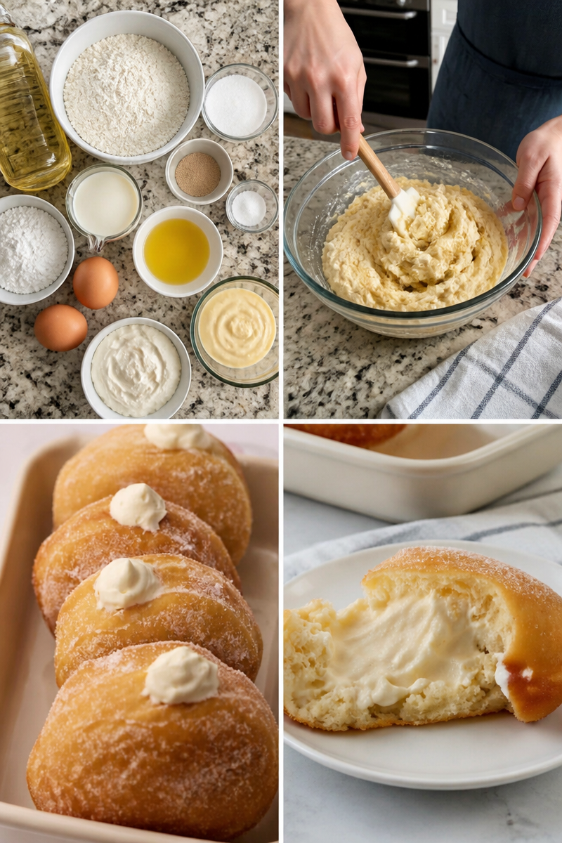 Bavarian Cream Donuts Bavarian Cream Donuts Bavarian Cream Donuts