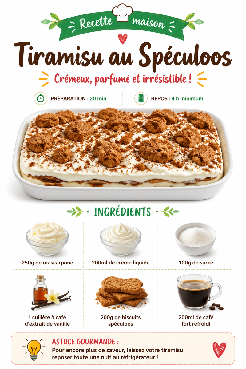 Tiramisu au Spéculoos