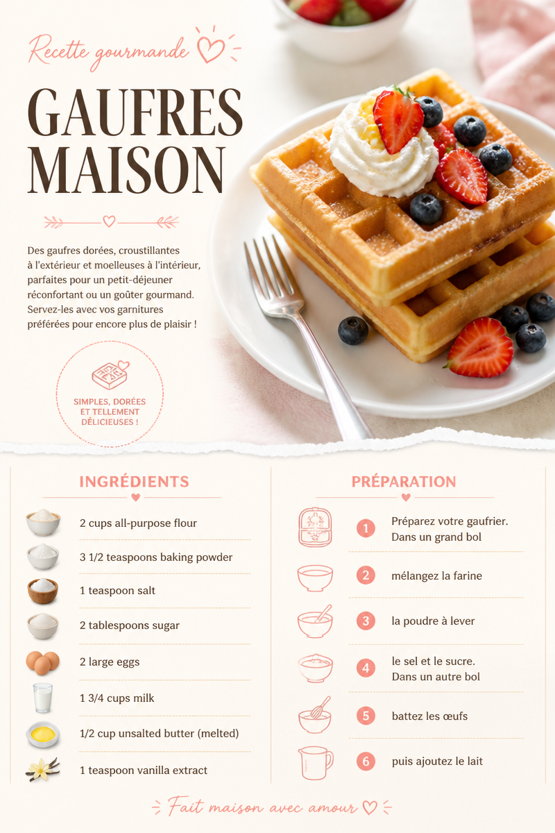 Gaufres Maison