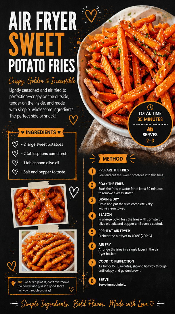 Crispy Air Fryer Sweet Potato Fries