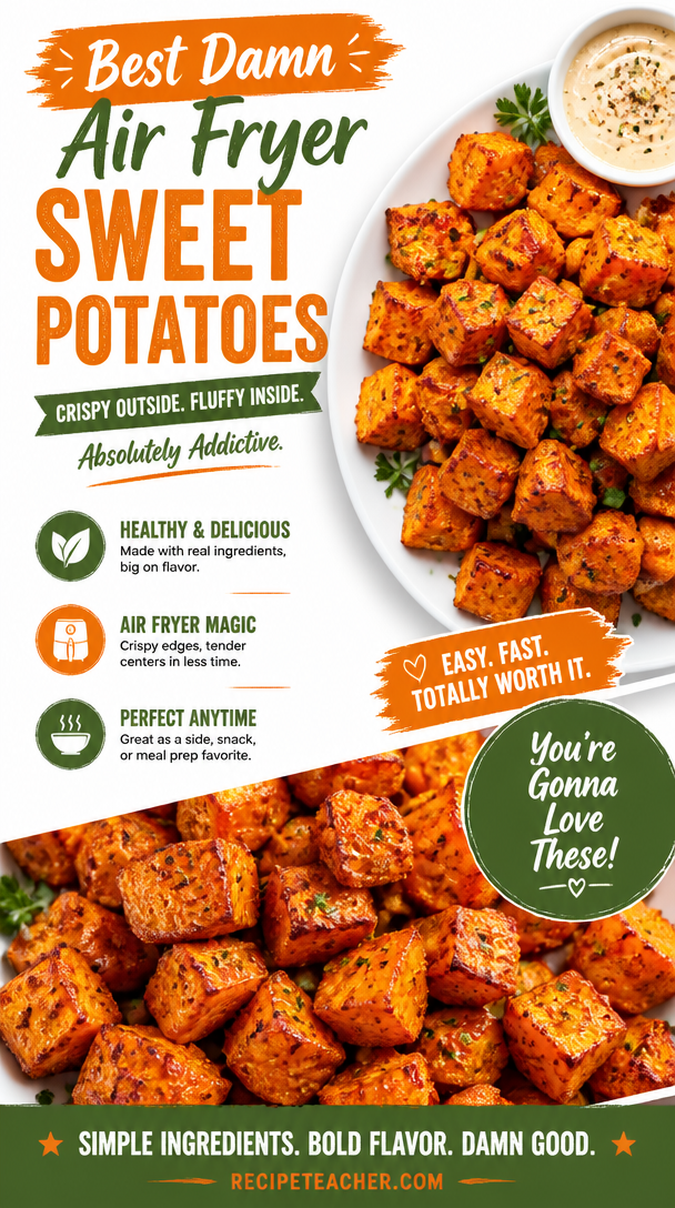 Best Ever Air Fryer Sweet Potatoes